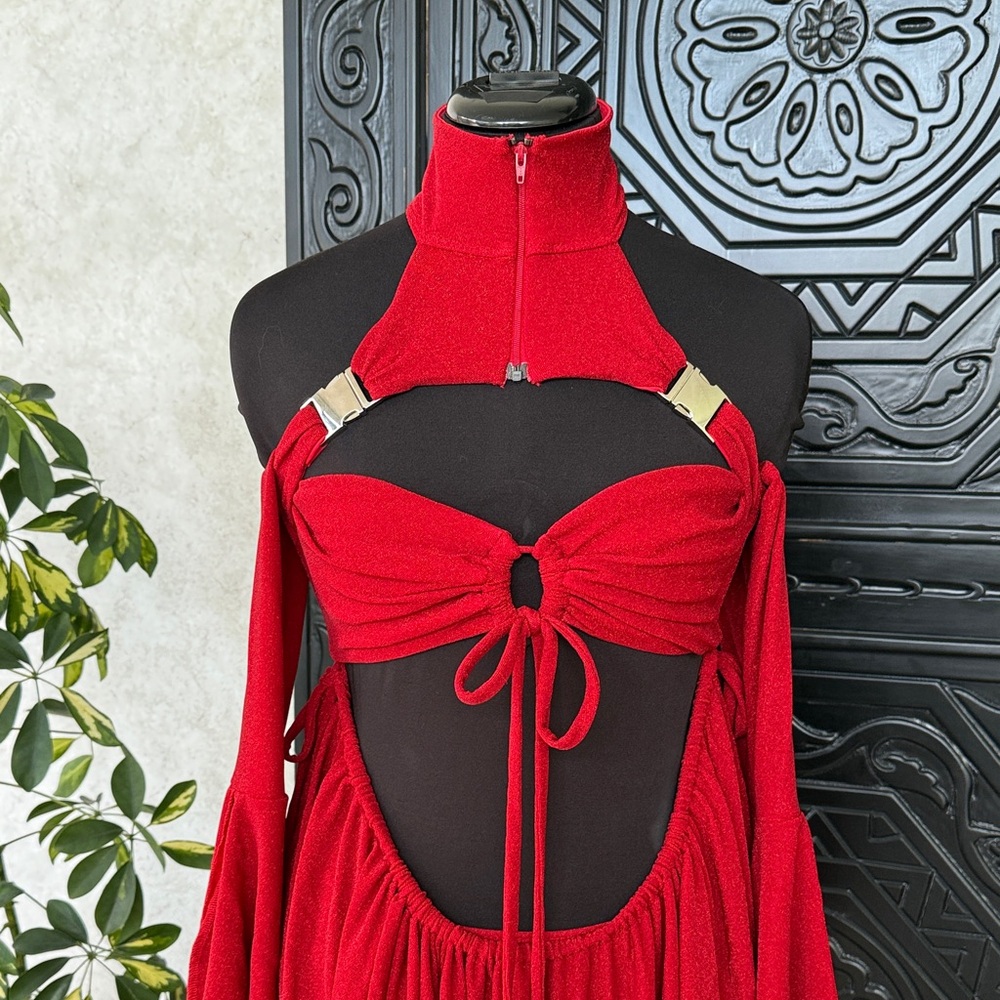 Red Fairy Goddess Rave Set